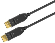 Goobay Optisk DisplayPort™ hybrid-kabel 2.0 (AOC), forgyldt DisplayPort™ stik > DisplayPort™ stik, 20 m
