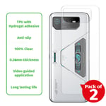 Back Protector For Asus ROG Phone 6 Pro Hydrogel Cover - Clear TPU FILM