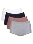sloggi Women's Basic+ Maxi C4P Underwear, Multiple Colours 16, 24