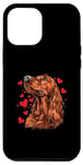 iPhone 12 Pro Max Irish Setter Hearts Dog Breed Graphic Case