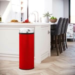 Inmotion 50L Red Stainless Steel Auto Automatic Sensor Kitchen Waste Dust Bin
