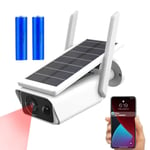 Solar Battery Powered Wireless WiFi Outdoor Tilt Home Security Camera System UK