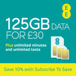 EE 125GB Pay As You Go SIM Card