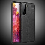 samsung Samsung S21 Plus Leather Texture Case Black