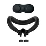 Meta Quest 3 VR Headset ansiktsmask linsskydd 2 rocker cap svart