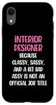 Coque pour iPhone XR Designer d'intérieur drôle, designer d'intérieur féminin