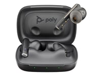 HP Poly Voyager Free 60 UC M Carbon Black Earbuds +BT700 USB-C Adapter +Basic Charge Case