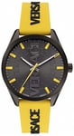 Versace Men's Watch V-Vertical 42mm Black Yellow VE3H00222