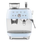 Smeg EGF03PBUK 50s Style Espresso Coffee Machine With Pump Pastel Blue