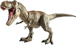 Jurassic World Grande Figurine T-Rex Morsure Et Combat, Avec Tête Et Queue Articulées, Emballage Fermé, Jouet Pour enfant, Gnh34 Exclusivité sur Amazon