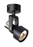 INDO SPOT GU10 Væg- og loftlampe, sort, max. 50W
