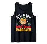 Cute Pancake Art Men Boys Pancake Maker Flapjack Pancakes Tank Top