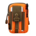 1PCS Men's Belt Bag Canvas Belt Bag Belt Mobile Phone Straight Foot Bag 6.8 Inch Mobile Phone Belt Bag (Color : D)