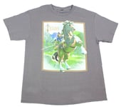 Legend of Zelda: Breath of the Wild Link on Horse Grey Youth T-Shirt