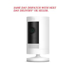 Ring Stick Up Battery Out/Indoor Wireless Camera White 3rd gen same day dispatch
