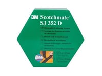 3M Scotchmate Sj-352D 25Mmx5mx2självhäftande Tejp Med Krok Och Slingaflexibelt Återöppningsbart Systemkan Öppnas Om Och Om Igen