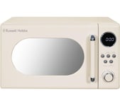 RUSSELL HOBBS Retro RHM2044C Compact Solo Microwave - Cream, Cream