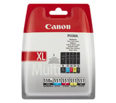 Canon PGI-550XL CLI-551 Original Ink Cartridges PIXMA MG5550, MG6450 MG7150 BNIB