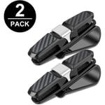 Glashållare för bilens solskydd, 2-pack Solglasögonhållare Cl DXGHC