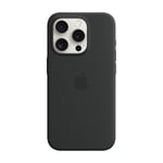 Apple Silicone Black Case with MagSafe for Apple iPhone 15 Pro (Fyndvara)