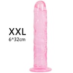 AUCUNE Sextoy,Sangle sur godes avec ventouse réaliste pénis érotique bite G Spot Clitoris Anal fesses adultes jouets - Type XXL #A
