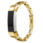 Fitbit Alta HR urlänk legeringsmaterial X-form strasstenar - Guld 