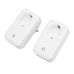 2pcs Smart WiFi Plug Rechargeable Fireproof Wireless Remote Voice Control Wi REL
