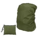 45L Backpack Rain Cover with Drawstring Bag, Oxford Cloth, M, Dark Green