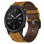 Garmin Fenix 7 Pro 47mm Klockarmband i PU-läder - Brun