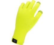 Sealskinz Waterproof All Weather Ultra Grip Knitted Gloves Neon Yellow