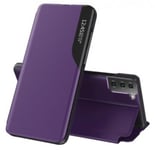 Samsung Galaxy S21 - Flip Fodral (time-view) Lila