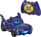 Fisher-Price DC Batwheels Remote Control Car, Bam the Batmobile Transforming RC with Lights Sounds & Character Phrases for Ages 3+ Years, HRB24