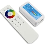 RGB+W controller med fjärrkontroll - RF trådlös, 12V (192W), 24V (384W)