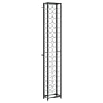 vidaXL Vinställ för 57 flaskor svart 34x18x200 cm smidesjärn Svart