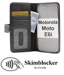 Skimblocker Plånboksfodral Motorola Moto E6i (Svart)