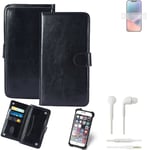 Case For Apple iPhone 14 Plus + Earphones Protective Flip Cover Folding Bag Book