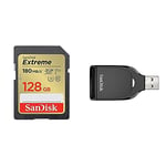SanDisk Extreme 128GB UHS-I SDXC card + RescuePRO Deluxe with the SanDisk SD UHS-I Card Reader