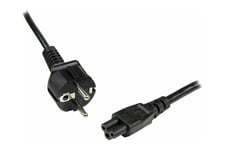 StarTech.com 3m (10ft) Laptop Power Cord, EU Schuko to C5, 2.5A 250V, 18AWG, Notebook / Laptop Replacement AC Cord, Printer/Power Brick Cord, Schuko CEE 7/7 to Clover Leaf IEC 60320 C5 - Laptop Charger Cable (753E-3M-POWER-LEAD) - strömkabel - power CEE 7
