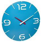 TFA Dostmann Contour Design 60.3536.14 Horloge Murale Radio-pilotée Bleu Ciel/Blanc