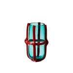 Sestiere Vase - Sea Teal/Carrot Red