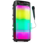 Fenton BoomBox300 - Bluetooth partybox med mikrofon, batteri och LED discobelysning - 100W Peak effekt, BoomBox300 Fenton Partyhögtalare