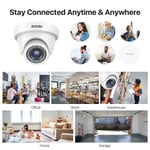 ZOSI 1080P CCTV Camera for Home Security System IR Night Vision Outdoor Dome