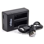 vhbw chargeur double câble de charge USB avec prise Micro-USB pour appareil photo caméscope GoPro Fusion, ASBBA-001