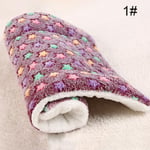 Pet Mat Soft Flannel Dog Bed Thicken Warm Cat Sleeping Cush 1#s (32x25)