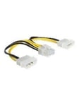 DeLOCK power cable - 8 pin EPS12V to 4 PIN internal power - 15 cm