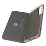 Samsung Galaxy S22 Plus Fodral i AVIZAR-tyg - Videostöd - Korthållare - Rosa Rosa