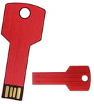 10Pack 1GB 1G USB Flash Drive Metal Key Design Metal Key Shaped Memory Stick USB 2.0 (1GB, Red)
