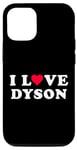 Coque pour iPhone 12/12 Pro I Love Dyson - Nom Dyson assorti pour petite amie et petit ami