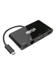 USB 3.1 Gen 1 USB-C Adapter Converter Thunderbolt 3 Compatible 4K @ 30Hz - HDMI VGA USB-A Hub Port and Gigabit Ethernet Black - docking station - USB-C 3.1 - VGA HDMI - GigE