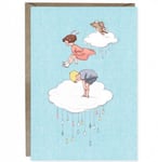 Belle & Boo Kort med kuvert - Hopp bland molnen från (Fraktfritt)